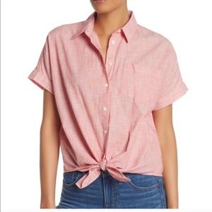 Madewell Front Tie Shirt. BRAND NEW TAGS ATTACHED